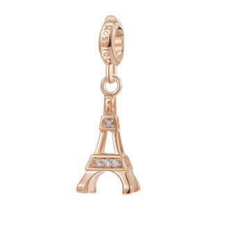 Charm Rosato Argento PVD Rosè Torre Eiffel - Storie - Z051