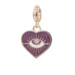 Charm Rosato Argento PVD Rosè Cuore - Storie - Z061