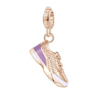 Charm Rosato Argento PVD Rosè Sneakers - Storie - Z067