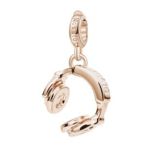 Charm Rosato Argento PVD Rosè Cuffie - Storie - Z069