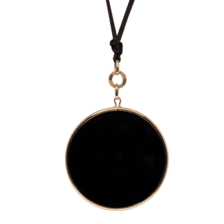 Collana Unoaerre Pendente Oro Rosa Onice - 365FFP2240100