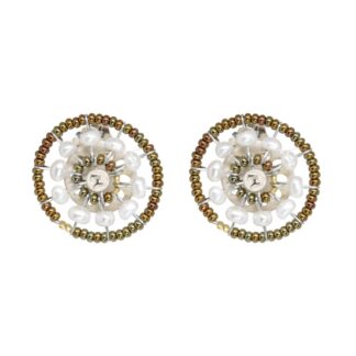 Orecchini Ziio Argento Vetro Murano Perle - EAR SOL PEARL