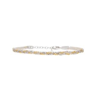 Bracciale Donna Unoaerre Argento Bicolore Intrecciato - Silver - AG1382