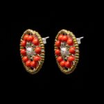 Orecchini Ziio in Argento e Vetro di Murano - EAR SOL RED