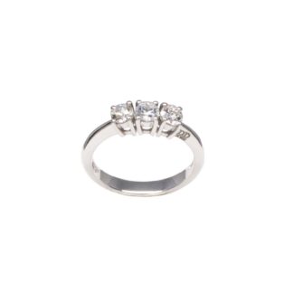 Anello Trilogy Davite & Delucchi Oro Bianco Diamanti - AA028989 65S