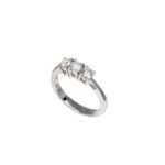 Anello Trilogy Davite & Delucchi Oro Bianco Diamanti - AA028989 65S