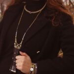 Collana Ziio in Argento e Vetro di Murano con Onice e Perle - NK FENICE BKP