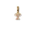 Charm Donna Isola Bella in Argento dorato e Smalto