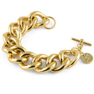 Bracciale Unoaerre in Bronzo Dorato con Maxi Grumetta - Bronze - 0667