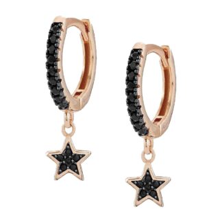 Orecchini Nomination in Argento con Zirconi e Stelle - Sweetrock - 148006/033