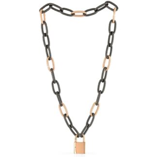 Collana Unoaerre in Bronzo con Lucchetto - Bronze - 1624