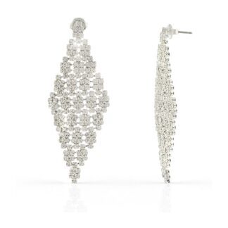 Orecchini a Rombo Unoaerre in Bronzo con Cristalli - Wedding - 892