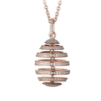 Ciondolo Tatiana Fabergé in Argento con Zirconi - 9NINE - 9P20R