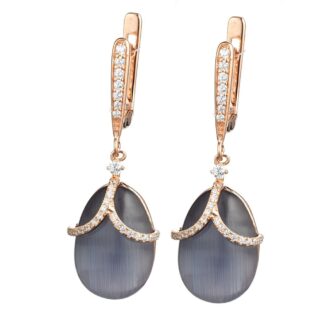 Orecchini Tatiana Fabergé in Argento con Crisoberillo e Zirconi – Olga – E1151V