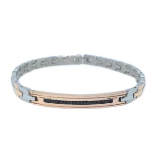 Bracciale Zancan in Acciaio Bicolore con Spinelli - Hiteck - EHB199
