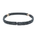 Bracciale Zancan in Acciaio Nero con Spinelli - Hiteck - EHB200