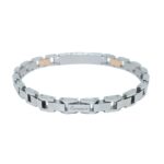 Bracciale Zancan in Acciaio con Zirconi - Hiteck - EHB201