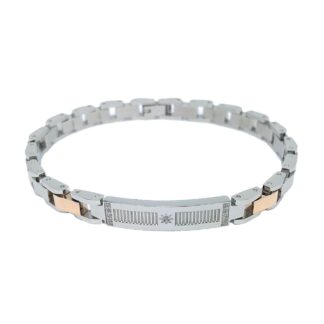Bracciale Zancan in Acciaio con Zirconi - Hiteck - EHB201