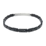 Bracciale Zancan in Acciaio Nero con Spinello - Hiteck - EHB207