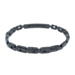 Bracciale Zancan in Acciaio Nero con Spinelli - Hiteck - EHB209