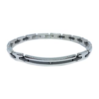 Bracciale Zancan in Acciaio Bicolore con Zircone - Hiteck - EHB212