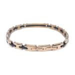 Bracciale Zancan in Acciaio Bicolore con Zircone - Hiteck - EHB213