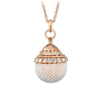 Collana Tatiana Fabergé in Oro Rosa con Diamanti e Perle – Matilda – MP3213