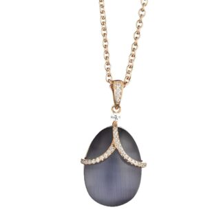Ciondolo Tatiana Fabergé in Argento con Crisoberillo e Zirconi – Olga – P1151V