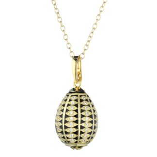 Ciondolo Tatiana Fabergé in Argento e Smalto con Zirconi - Emperor - P13981B