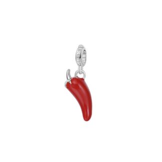 Charm Rosato in Argento e Smalto con Peperoncino - Storie- RZ004R
