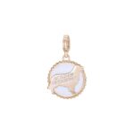 Charm Rosato in Argento PVD Rosè e Smalto - Golder Retriever - Storie