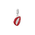 Charm Rosato in Argento e Smalto con Bocca - Storie- RZ127R