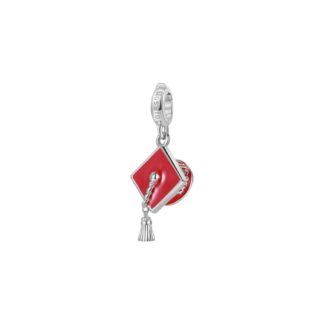 Charm Rosato in Argento e Smalto con Tocco | Laurea - Storie - RZ133R