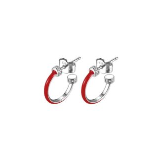 Orecchini Rosato Componibili in Argento e Smalto – Storie – RZO004