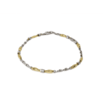 Bracciale Zancan in Oro Giallo e Bianco con Diamanti - Eternity Gold - EB701BG