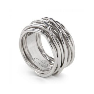 Anello 13 Fili in Argento con Palladio - Rock Collection - AN10A