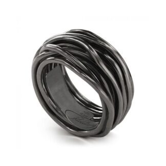 Anello 13 Fili in Argento Brunito - Rock Collection - AN10N