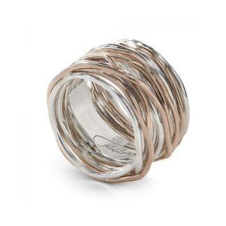 Anello 22 Fili in Argento e Oro Rosa 9kt - Classic Collection - AN22AR