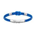 Bracciale Zancan in Kevlar con Inserti in Argento e Oro - Regata - EXB475