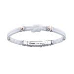 Bracciale Zancan in Kevlar con Inserti in Argento e Oro - Regata - EXB475