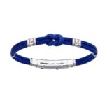 Bracciale Zancan in Kevlar con Inserti in Argento e Oro - Regata - EXB475