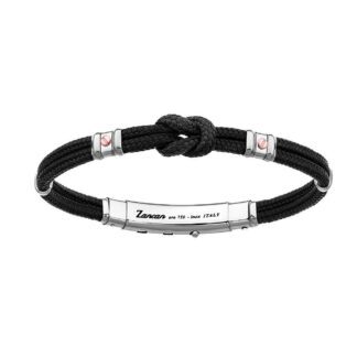 Bracciale Zancan in Kevlar con Inserti in Argento e Oro - Regata - EXB475