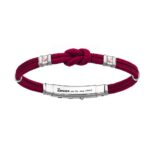 Bracciale Zancan in Kevlar con Inserti in Argento e Oro - Regata - EXB475