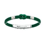 Bracciale Zancan in Kevlar con Inserti in Argento e Oro - Regata - EXB475