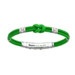 Bracciale Zancan in Kevlar con Inserti in Argento e Oro - Regata - EXB475