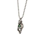 Collana Uno de 50 in Peltro Argentato con Swarovski | Scimmia - COL1243VRDMTL0U