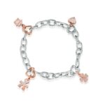 Charm Le Bebé in Oro Rosa e Argento Casa - Lock Your Love - LBB164
