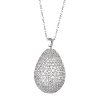 Collana Tatiana Fabergé in Argento con Zirconi - 9NINE - 9P08S