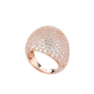 Anello da Donna Tatiana Fabergé in Argento e Zirconi - 9NINE - 9R01R