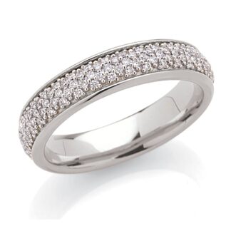Fede Artlinea in Oro Bianco con Diamanti - Forever - ADF311-LB